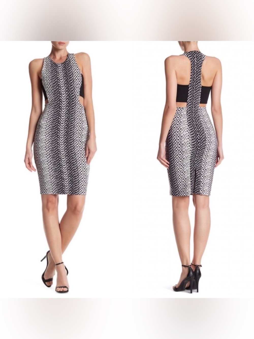Elizabeth and James Ikat Phoenix cutout dress size 8